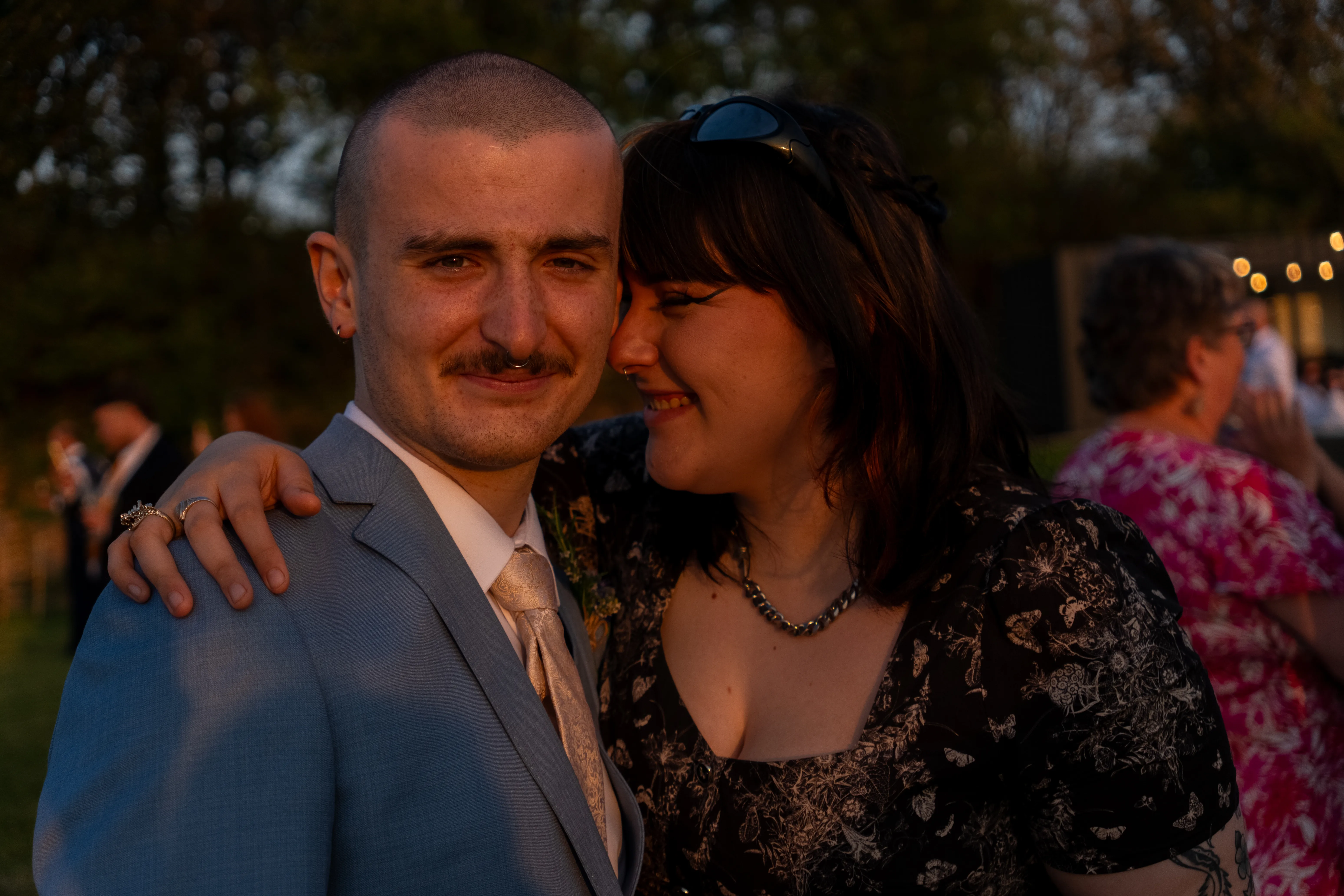 Couple at golden hour